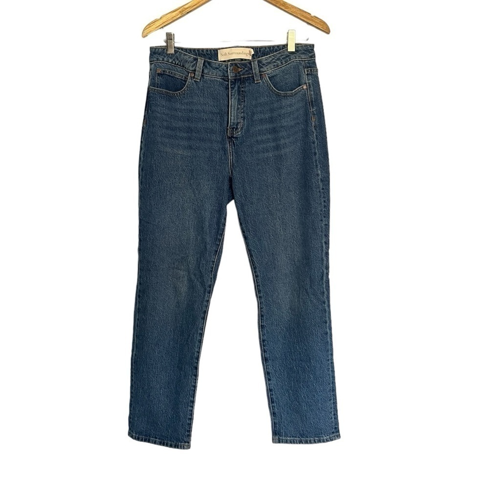 Soft Surroundings Ultimate Denim Vintage Girlfriend Straight Leg Jeans Size 10
